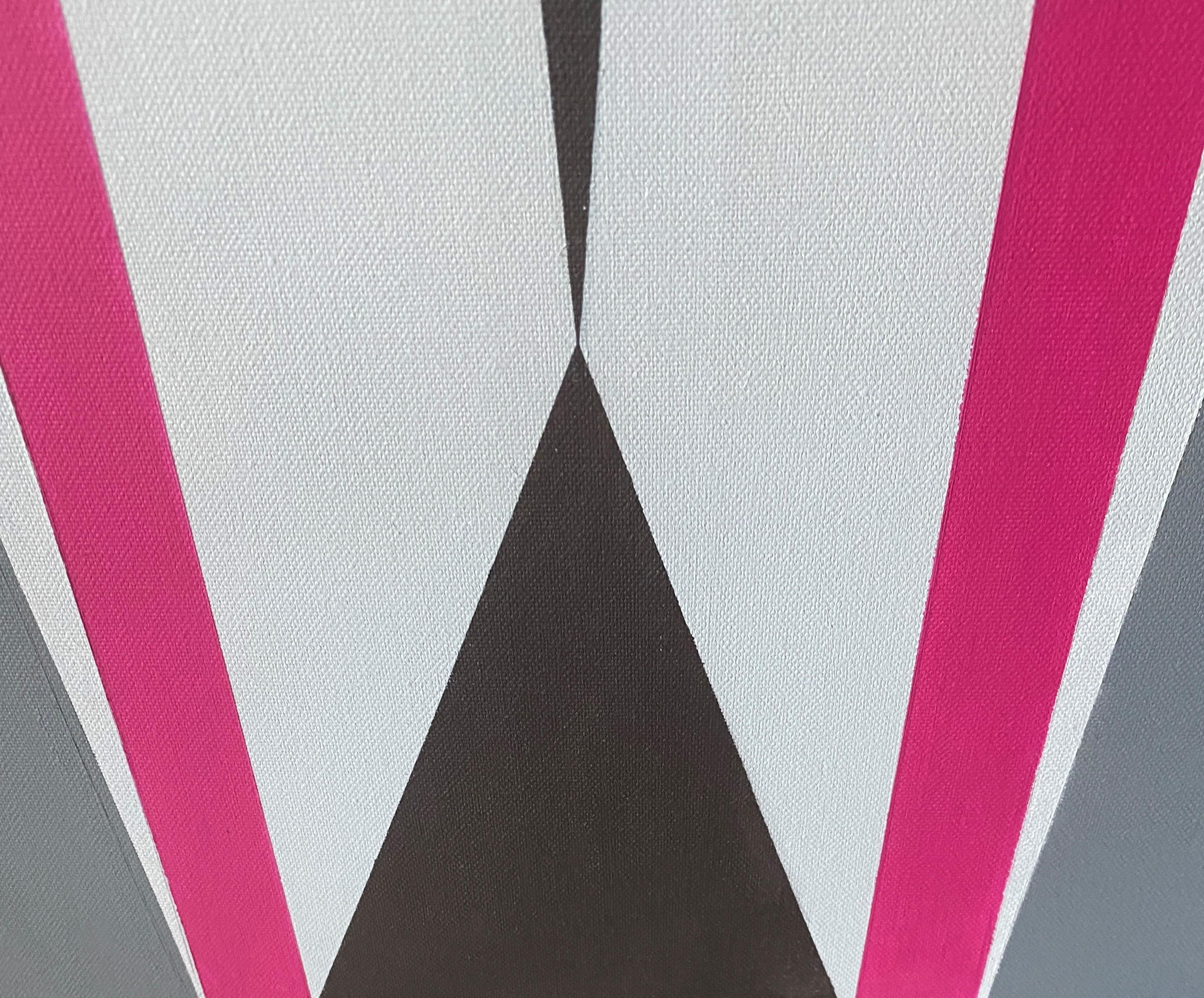 Gemälde „In Between“ 2014 Acryl auf Leinwand von Cecilia Setterdahl Geometrische Kunst im Zustand „Neu“ im Angebot in Dubai, Dubai