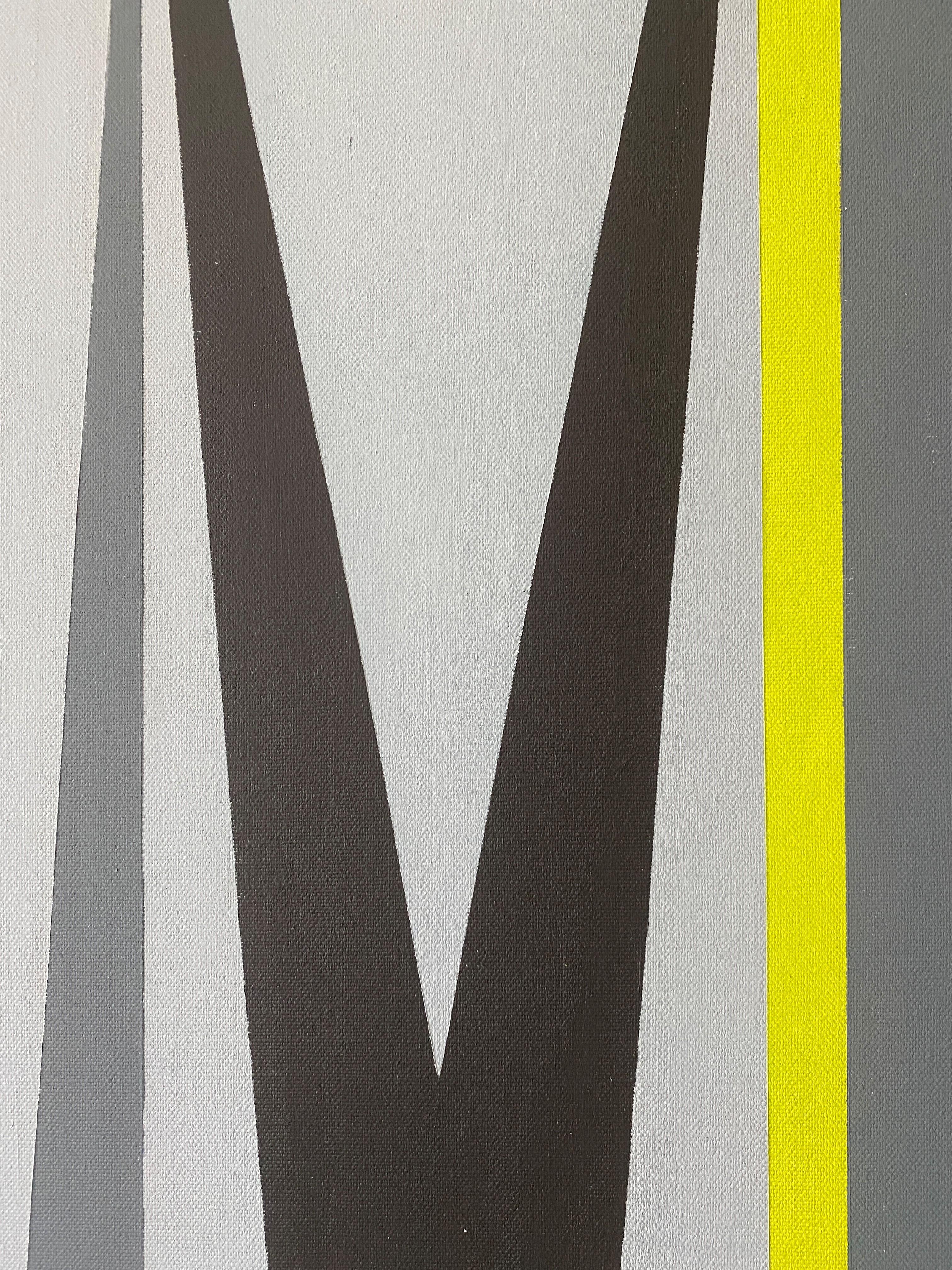 Gemälde „In Between“ 2014 Acryl auf Leinwand von Cecilia Setterdahl Geometrische Kunst im Angebot 2