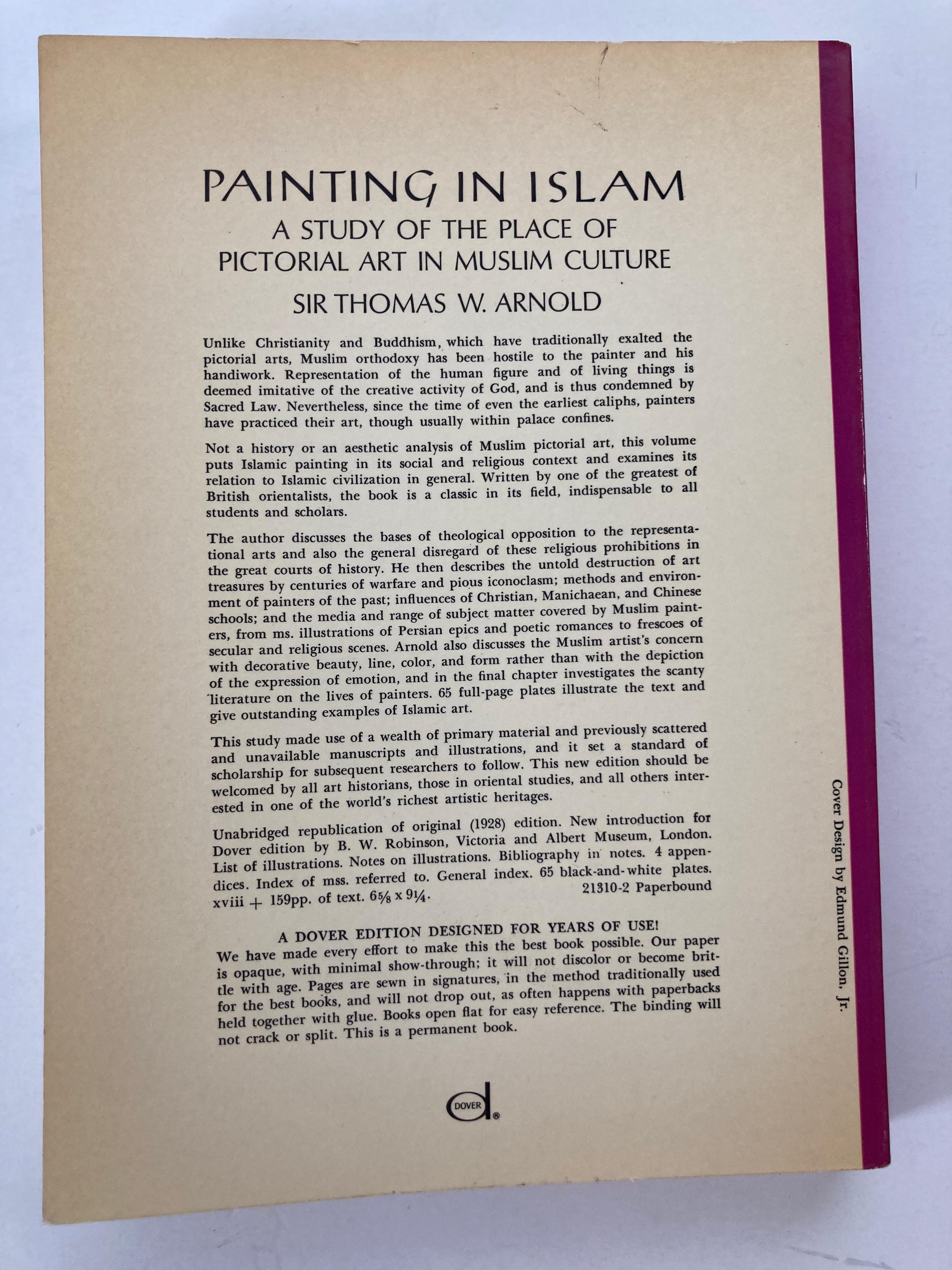 Islamique Peinture au islam par Sir Thomas W. Arnold, Livre 1965 en vente