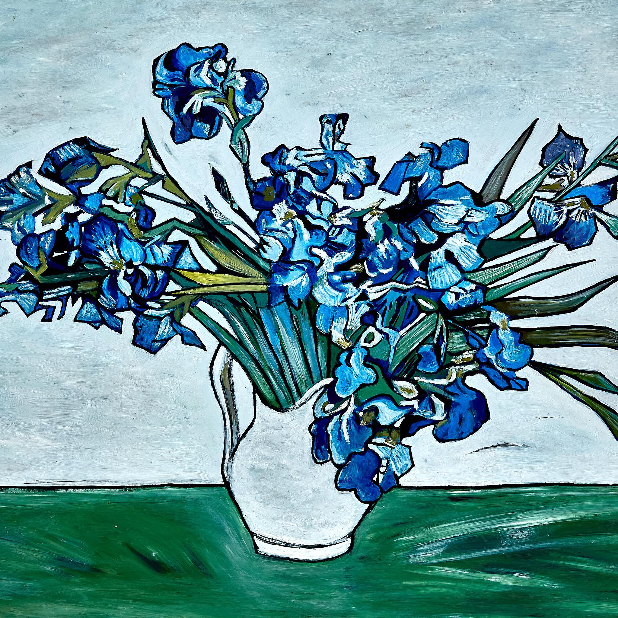 Français Peinture à la manière de Van Gogh, vers 2000. en vente