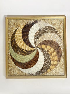 Painting in the shape of butterfly wings, Brazil, 1970