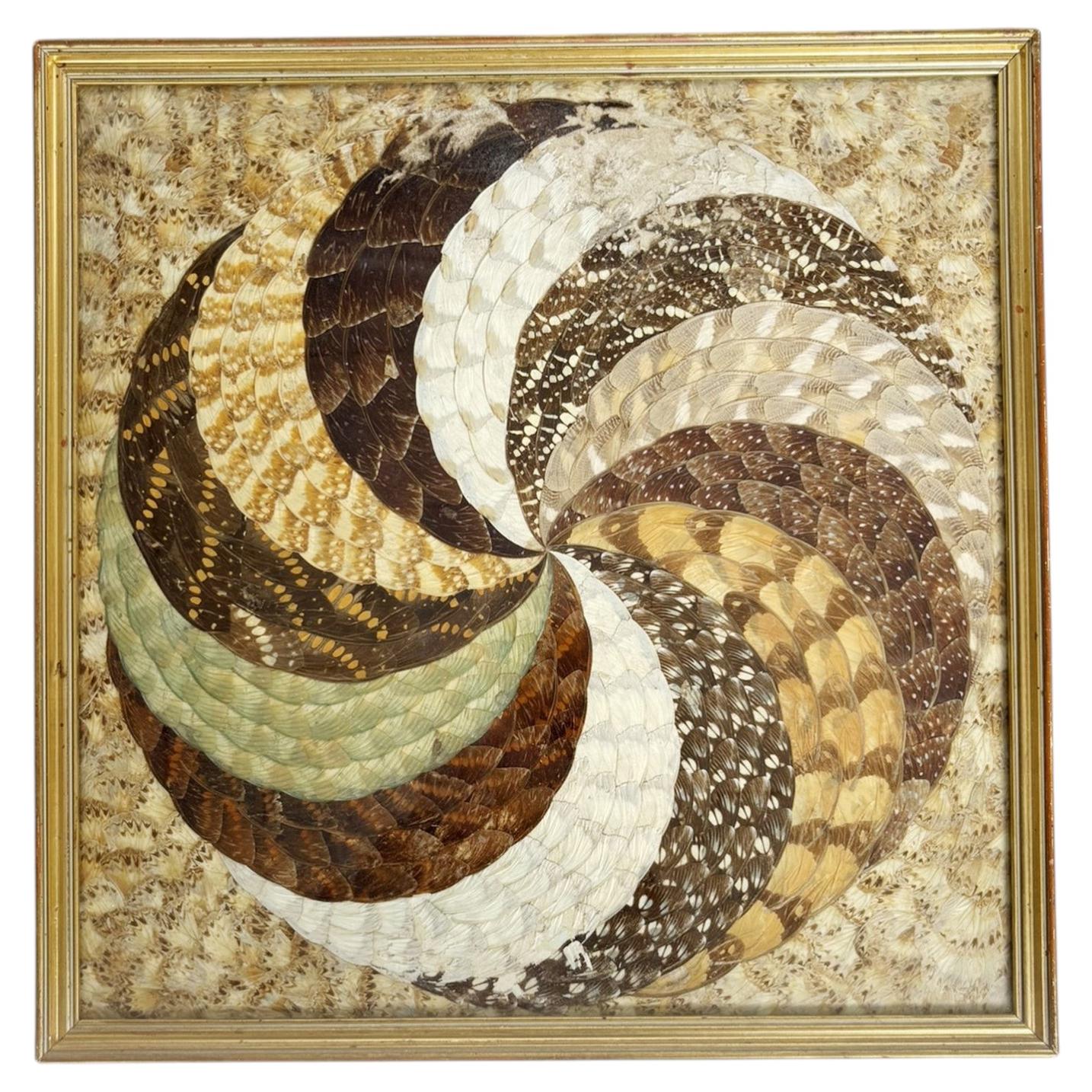 Painting in the shape of butterfly wings, Brazil, 1970