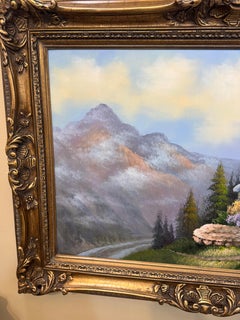 Painting inspired by Thomas Kinkade title sweet cottage 111