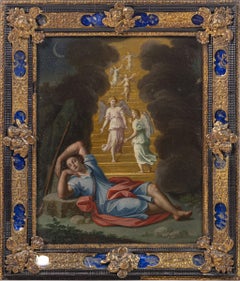 Painting - Italian School - 'Jacob's Dream of the Ladder' - 17th Century
