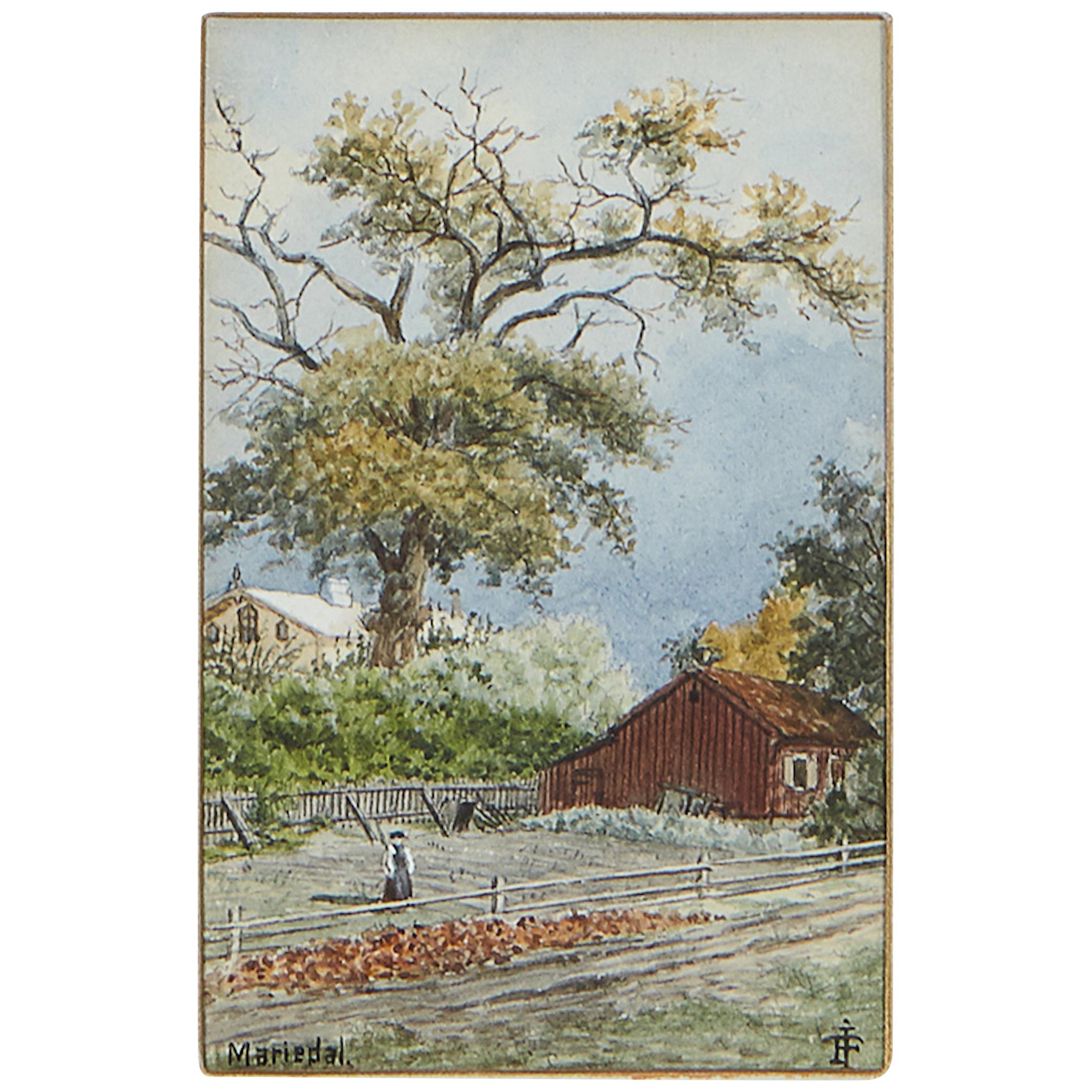 Painting, Johan Fredrik Isberg Mariedal, Sweden, 1880s For Sale