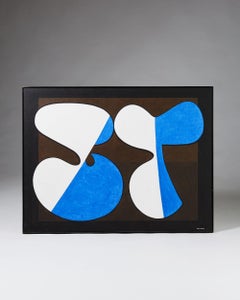 Painting ‘Komposition III’ by Tore Nyberg, Sweden, 1960s