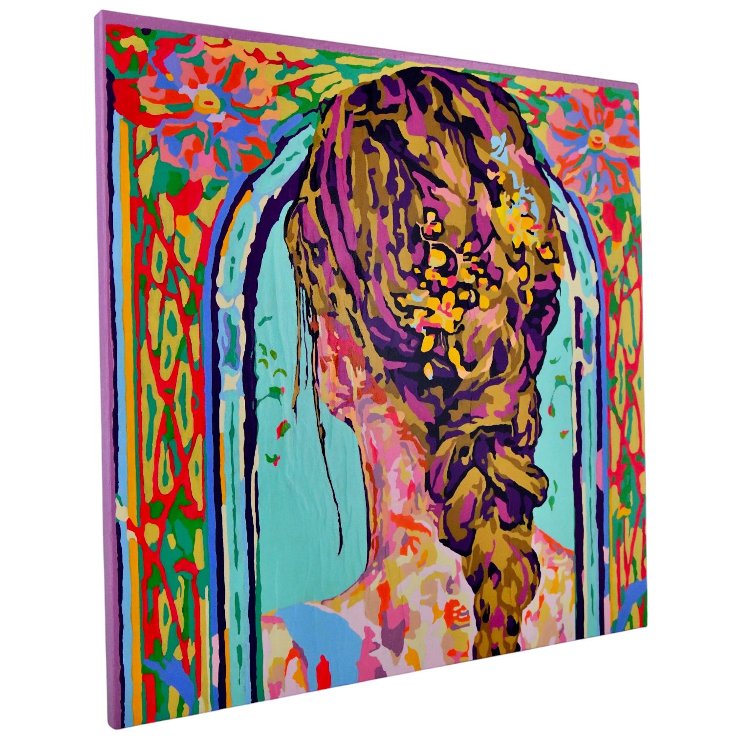 Pintura La Tresse Frédérique Tristant Francia 2024 Técnica mixta. Moderno en venta