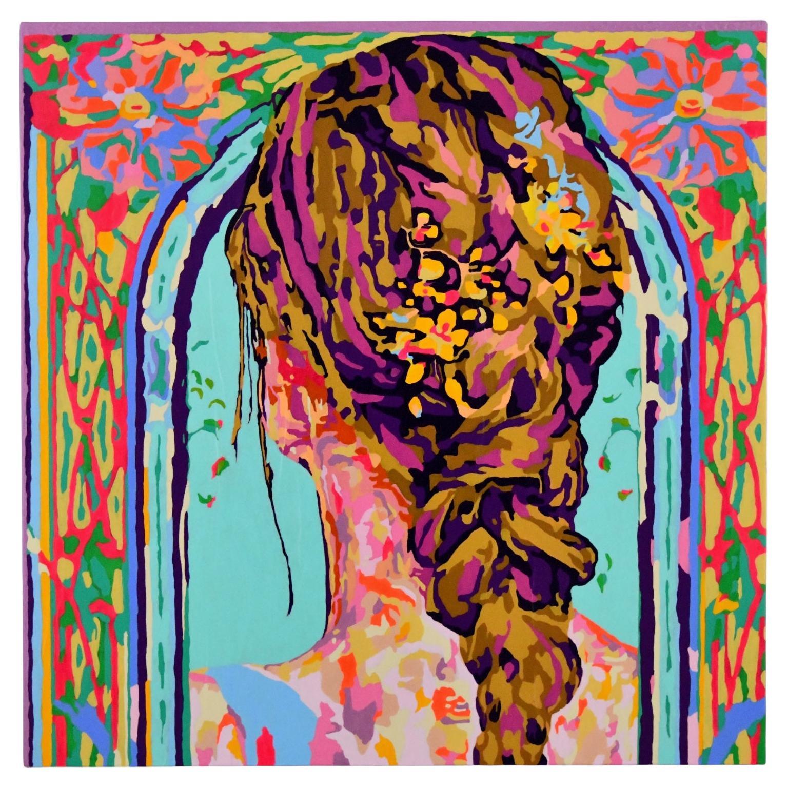 Pintura La Tresse Frédérique Tristant Francia 2024 Técnica mixta. en venta