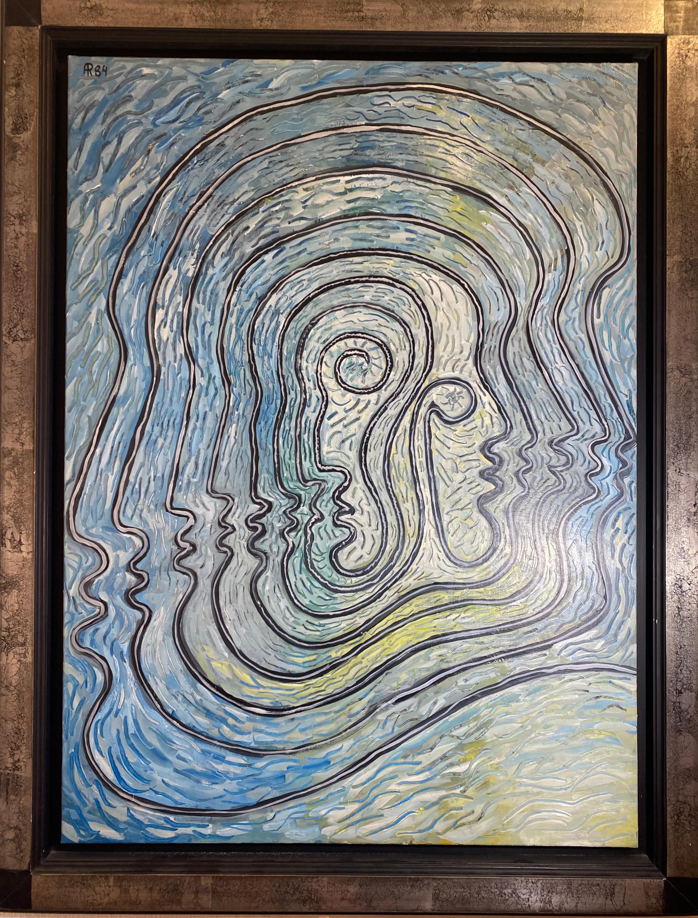 Painting Labyrinth - Alain Rothstein
Oil painting, water on canvas on frame
American box in silver wood
Signed AR84
1984
Dimensions without frame: 73 x 99 x 2 cm
Dimensions with frame: 92 x 106 x 3 cm
In very good condition.