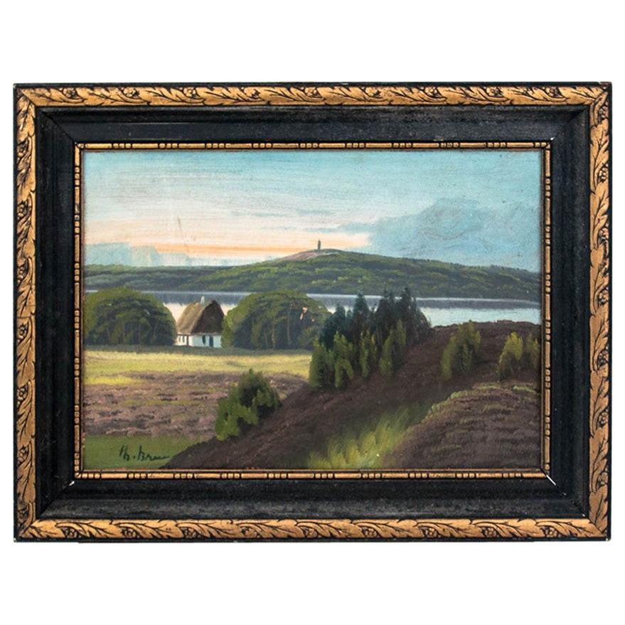 Peinture « Vue de lac »