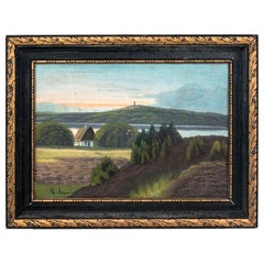 Vintage Painting "Lake view"