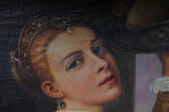 Oil Painting Lavina the Daughter of Tizians Mon. F. W, circa 1920