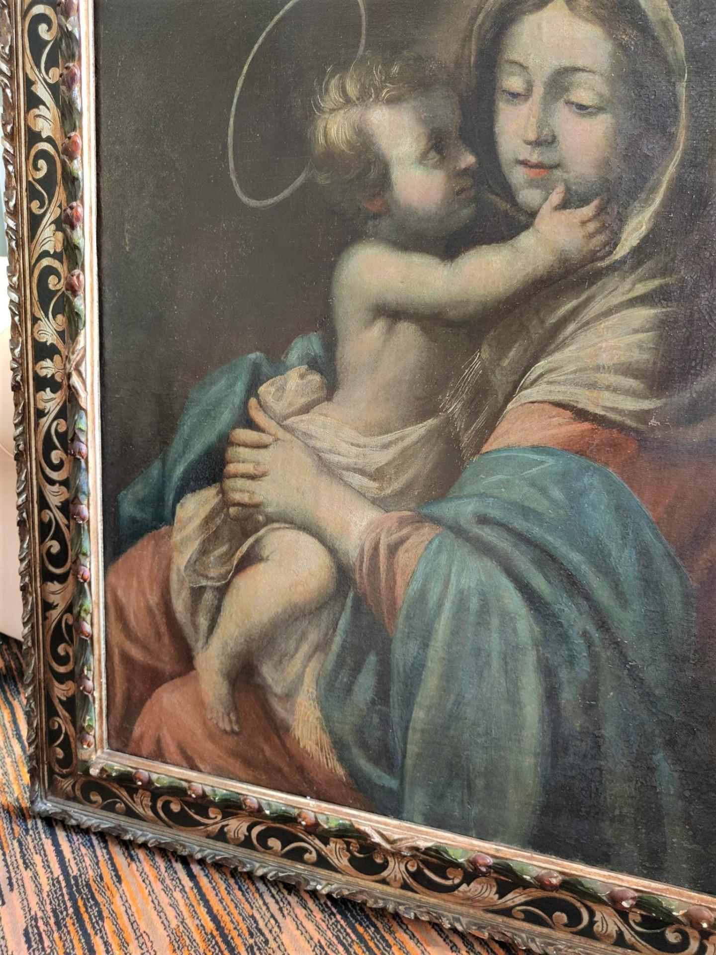 XVIIIe siècle et antérieur Peinture, Madone avec enfant, époque : 18ème siècle en vente