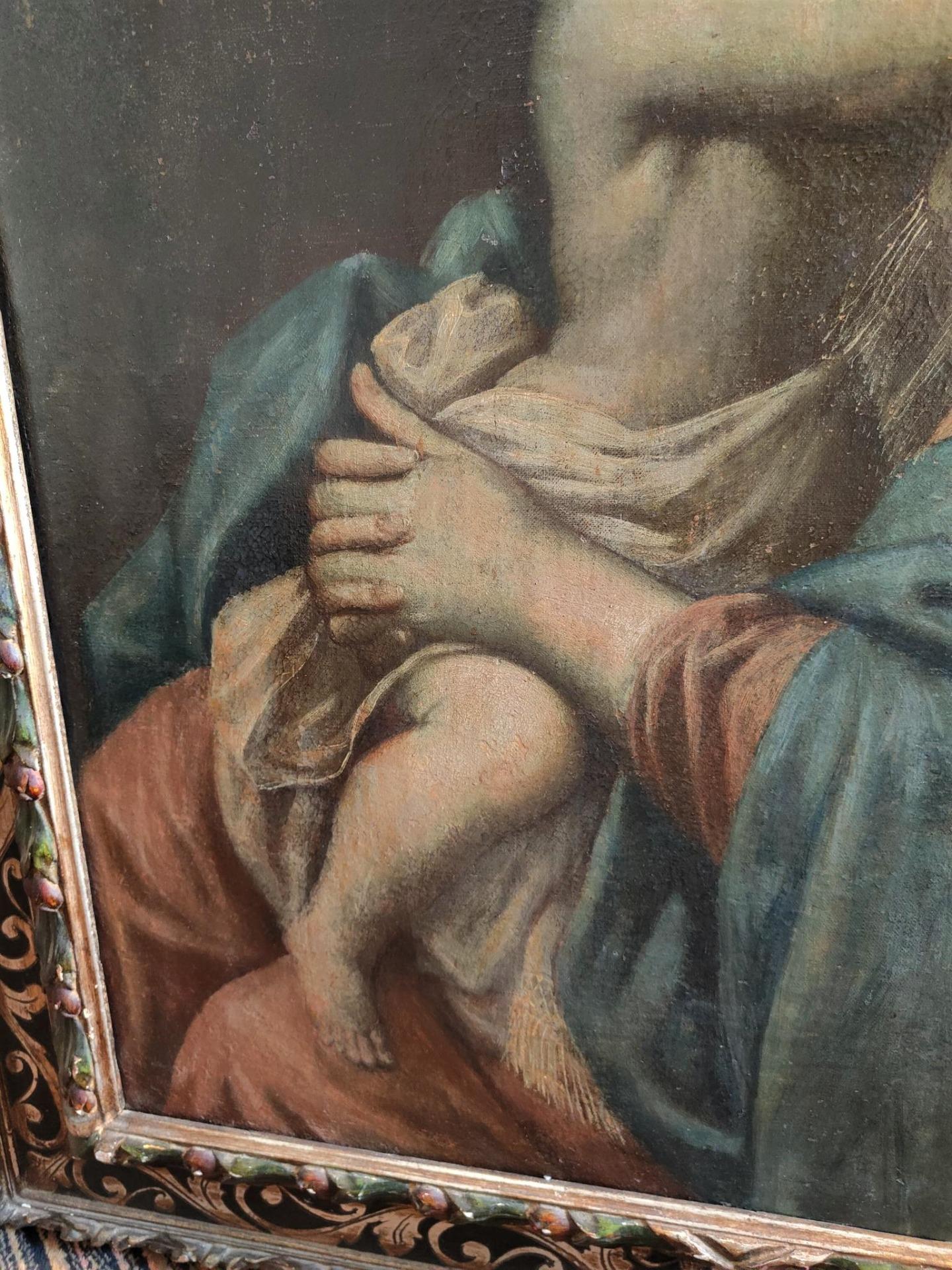 Gemälde, Madonna mit Kind, Zeitgenössisch: 18. Jahrhundert (Farbe) im Angebot