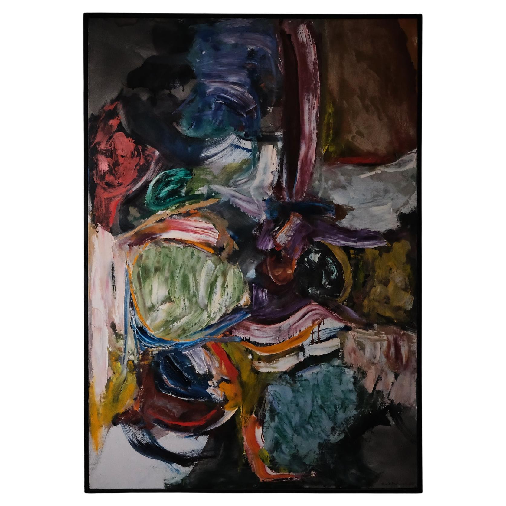 Painting "Målning" by Rolf Wertheimer, Sweden, 1961