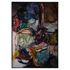 Painting "Målning" by Rolf Wertheimer, Sweden, 1961