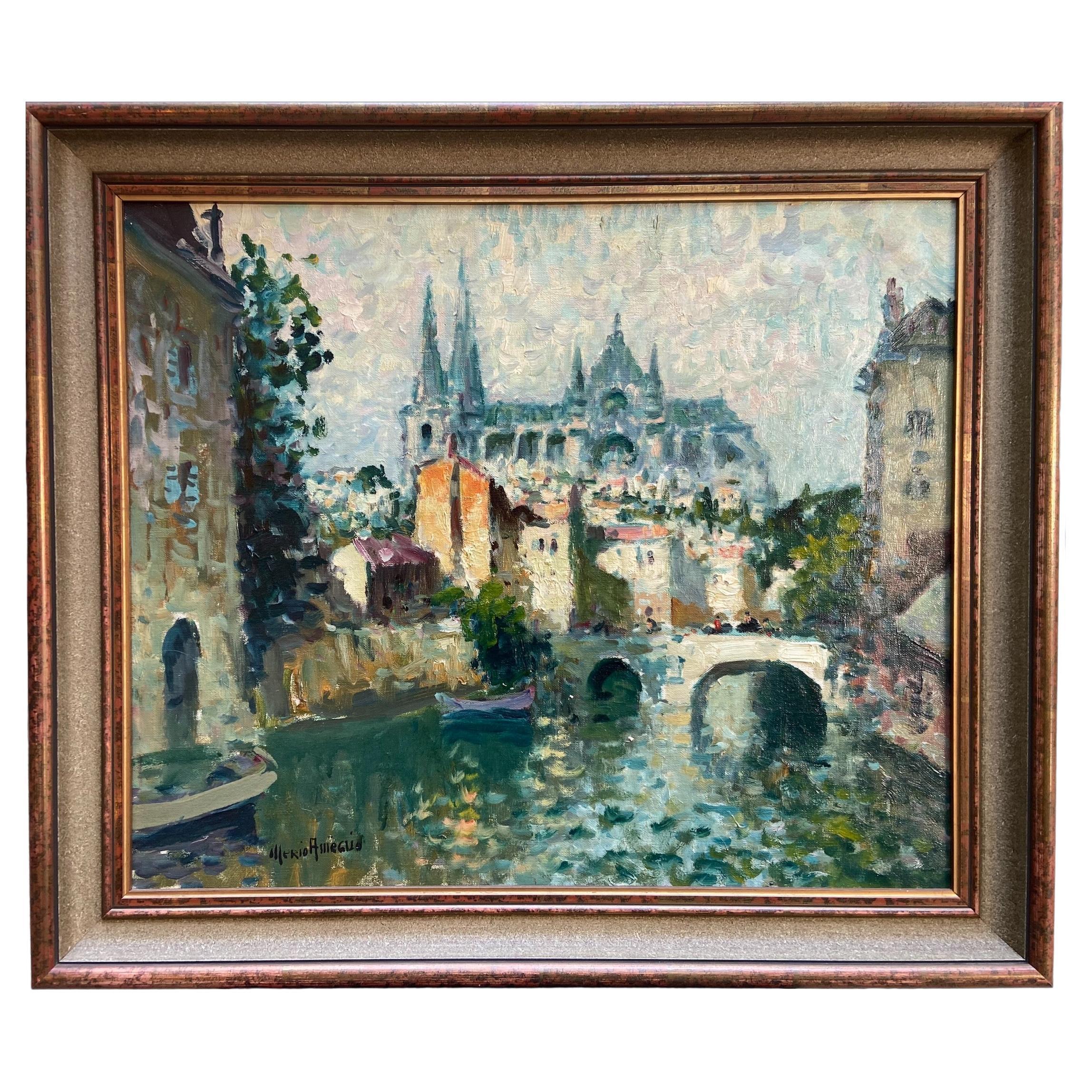 Pintura, Merio Ameglio Óleo sobre lienzo, circa 1950