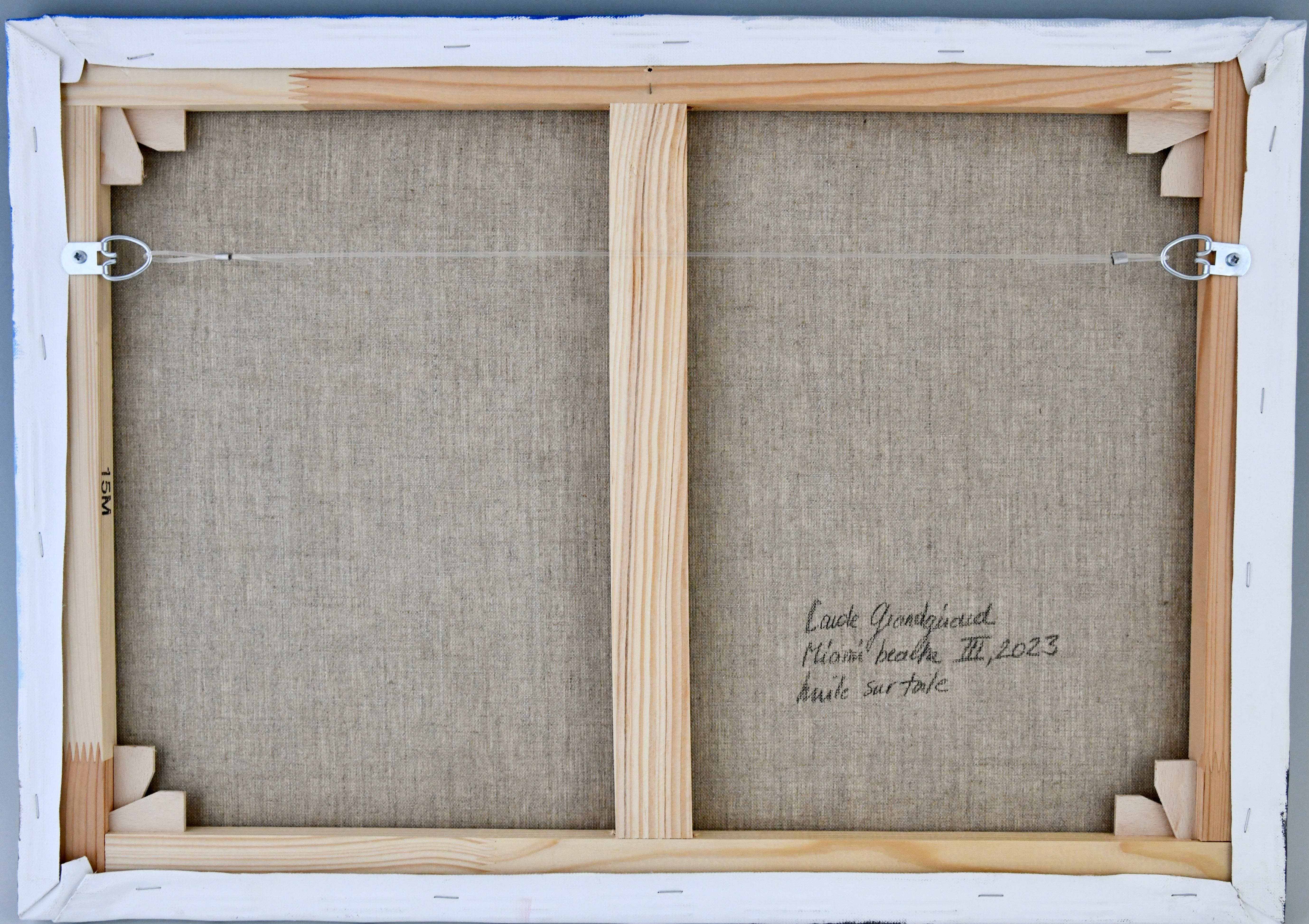 XXIe siècle et contemporain Peinture MIAMI BEACH LIFEGUARD STAND de Carole Grandgirard, France 2023. en vente