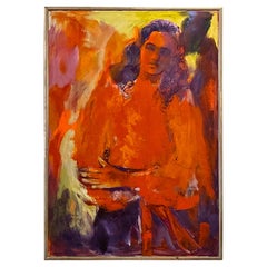 Painting "Mod Mood" by Texas Artist, Jacqui Von Honts