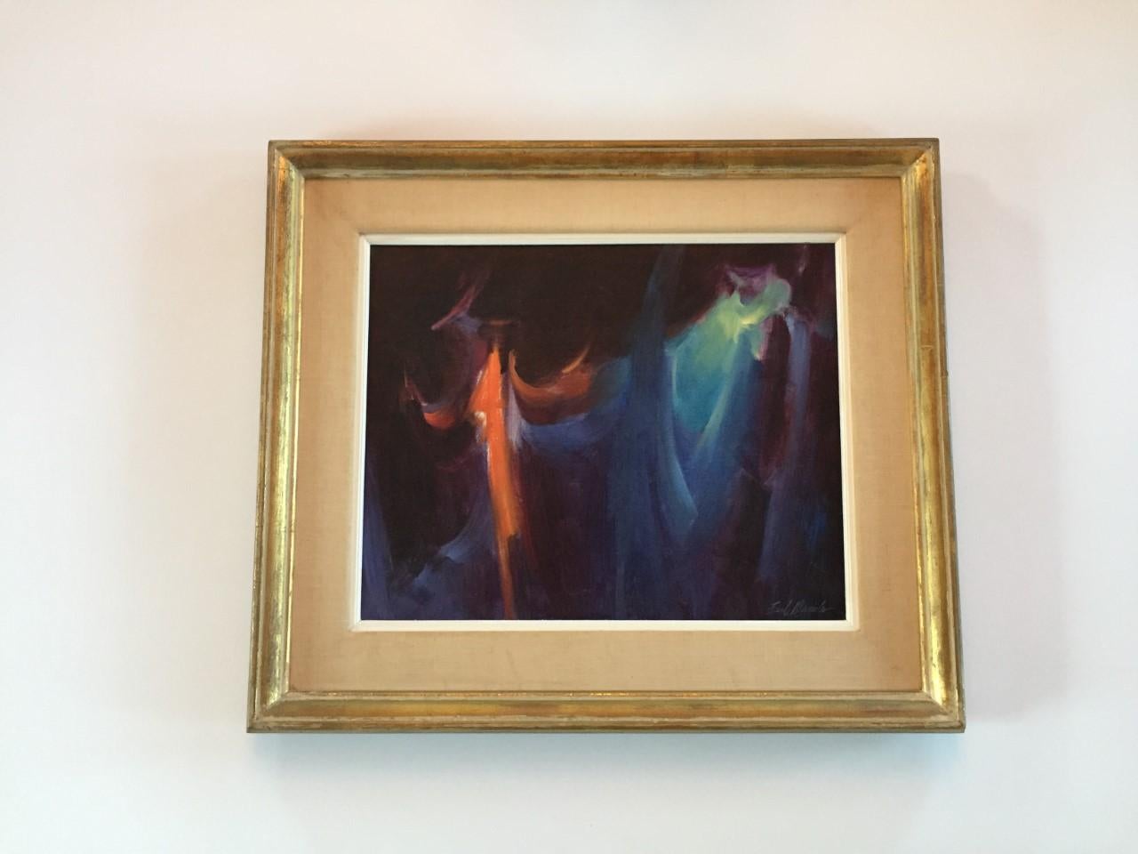 Mid-Century Modern Painting “Motion” by Earl Daniels 'Midcentury 1960s' American Painter For Sale