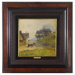 Painting 'Mountain Landscape' circa 1920, Angelo Pavan