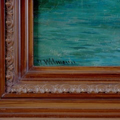 Tableau « Paysage de montagne avec fjord », Europe, par Wilmann J.