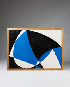 Pintura "Mural II" de Harry Booström, Arte abstracto, Firmado, Suecia, 1953