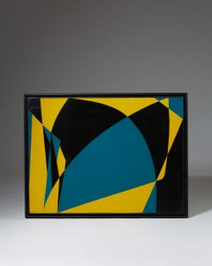 Pintura "No. II" de Harry Booström, Arte abstracto, Firmado, Suecia, 1953