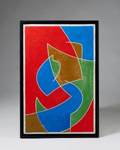 Painting “Nr 6” by Harry Booström, Sweden, 1953