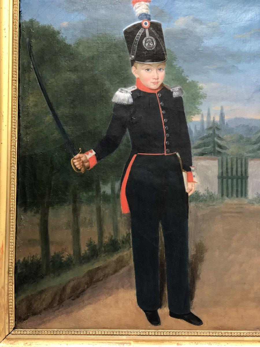 Painting of a Child in Military Costume 1