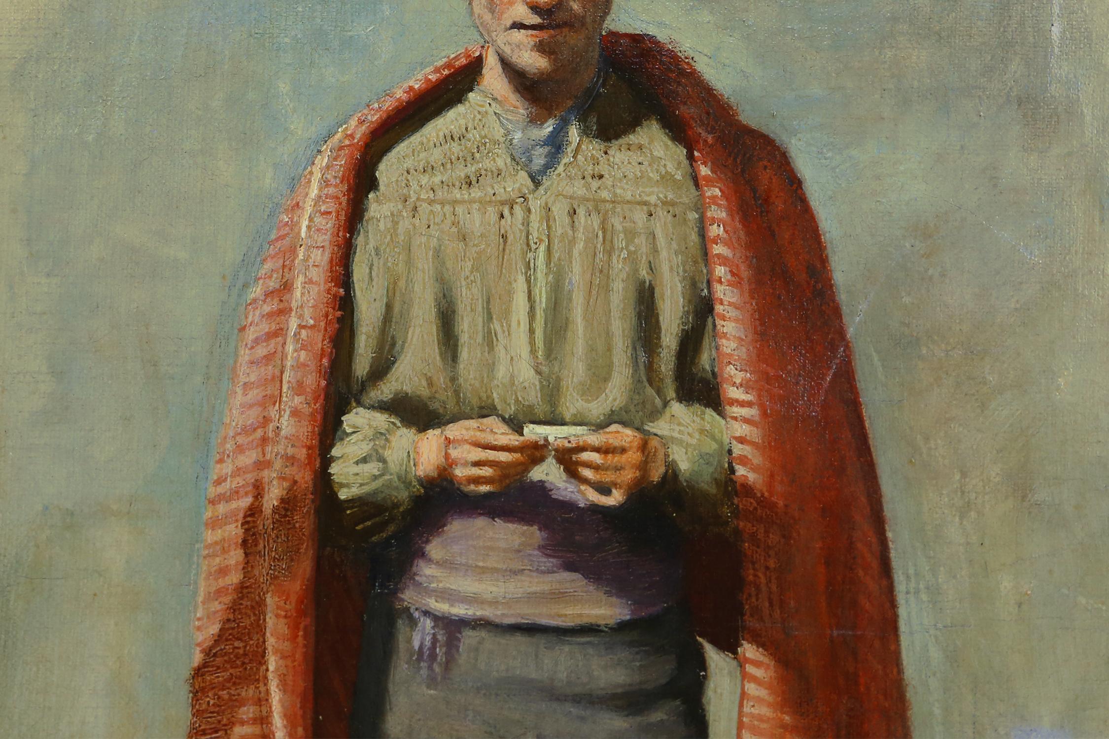 Gemälde eines Mannes Ca.1850 im Angebot 1
