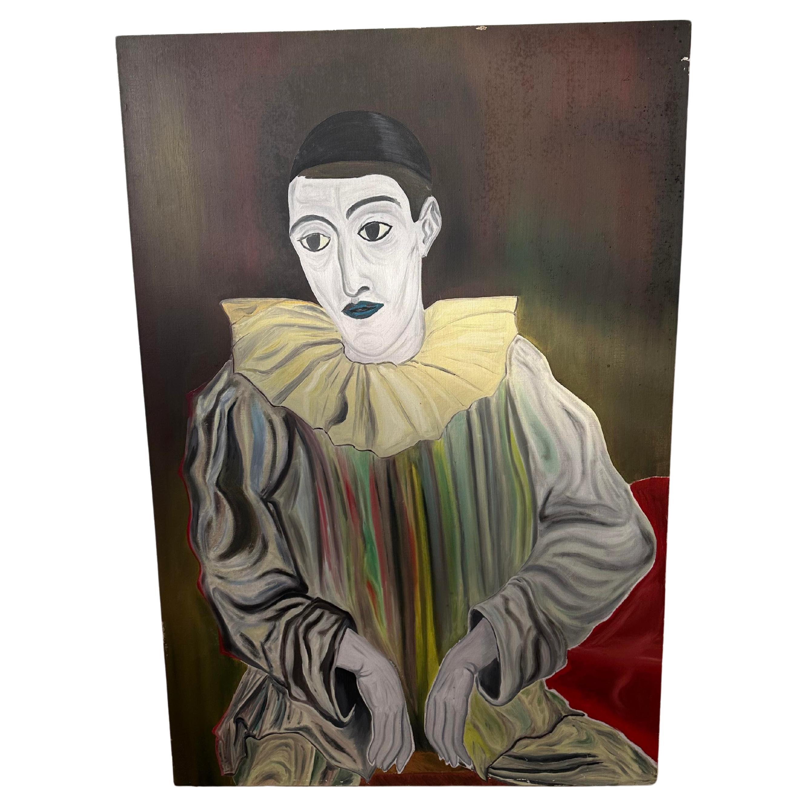 Painting of a mime  For Sale