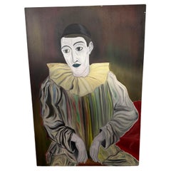 Painting of a mime 