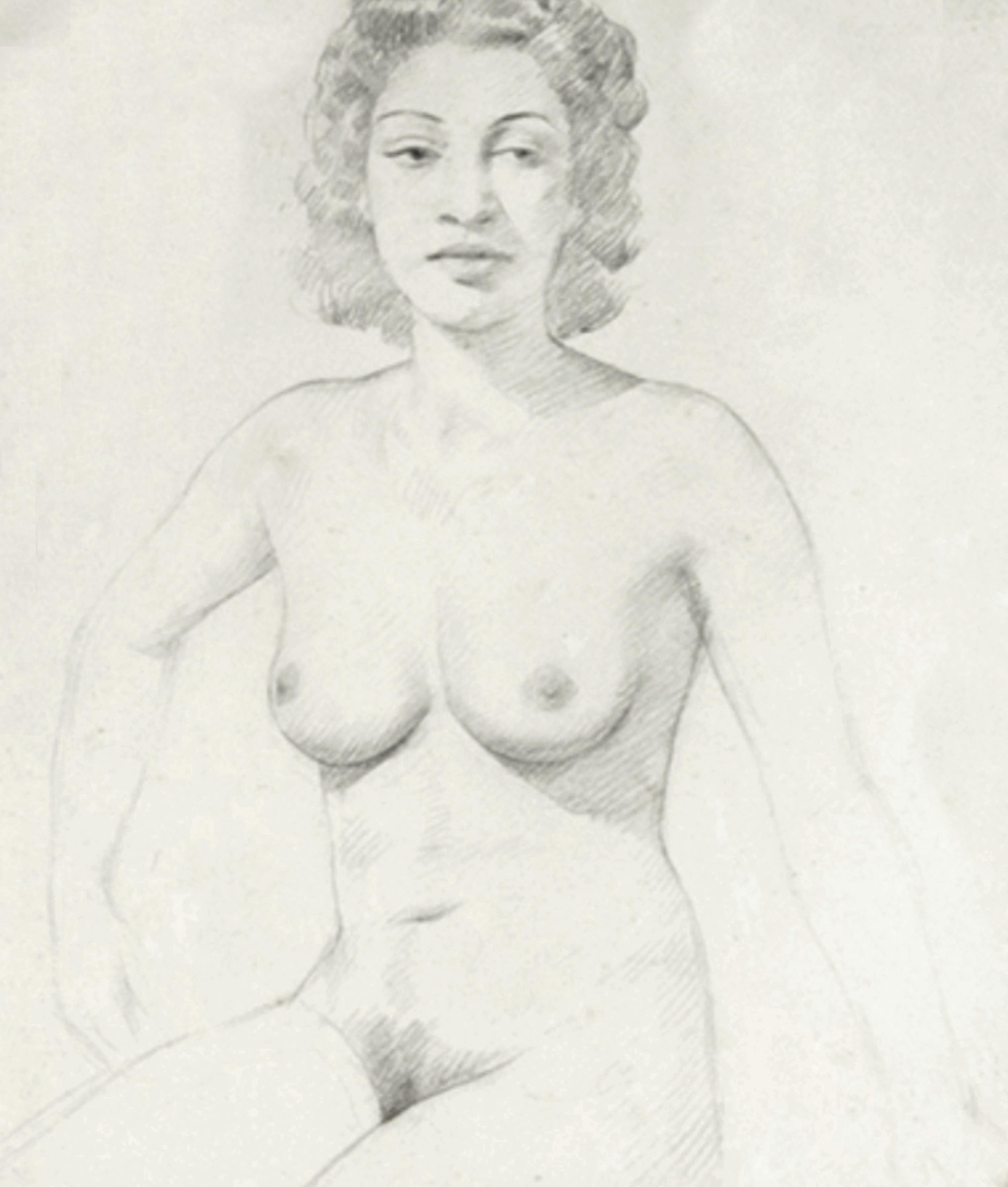 A framed charcoal drawing of a female nude dated «1941» and signed «Henrique Medina», frame 57 x 64 cm and paper 44,5 x 61,5 cm

Henrique Medina de Barros, considered one of the greatest portrait painter from Portugal, was born in the city of Porto