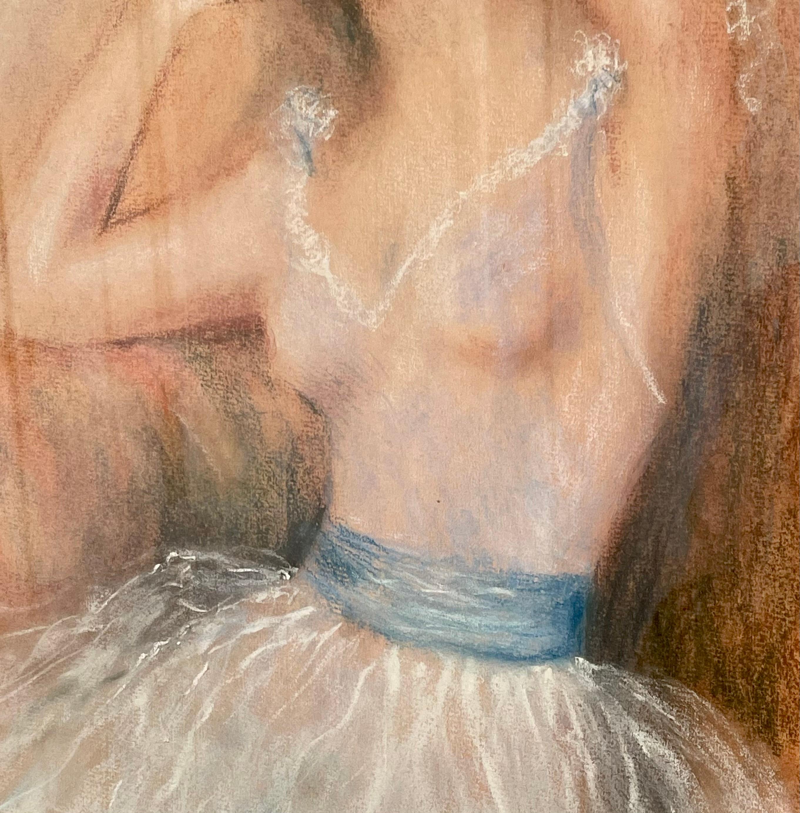 Peinture d'une danseuse de ballet d'opéra parisienne par Meynier Excellent état - En vente à LA FERTÉ-SOUS-JOUARRE, FR