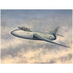 Painting of a RAF Hawker Hunter Jet 'WB188'