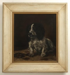 Painting of a Spaniel by Hugh Blyth Millar, Dated 1912