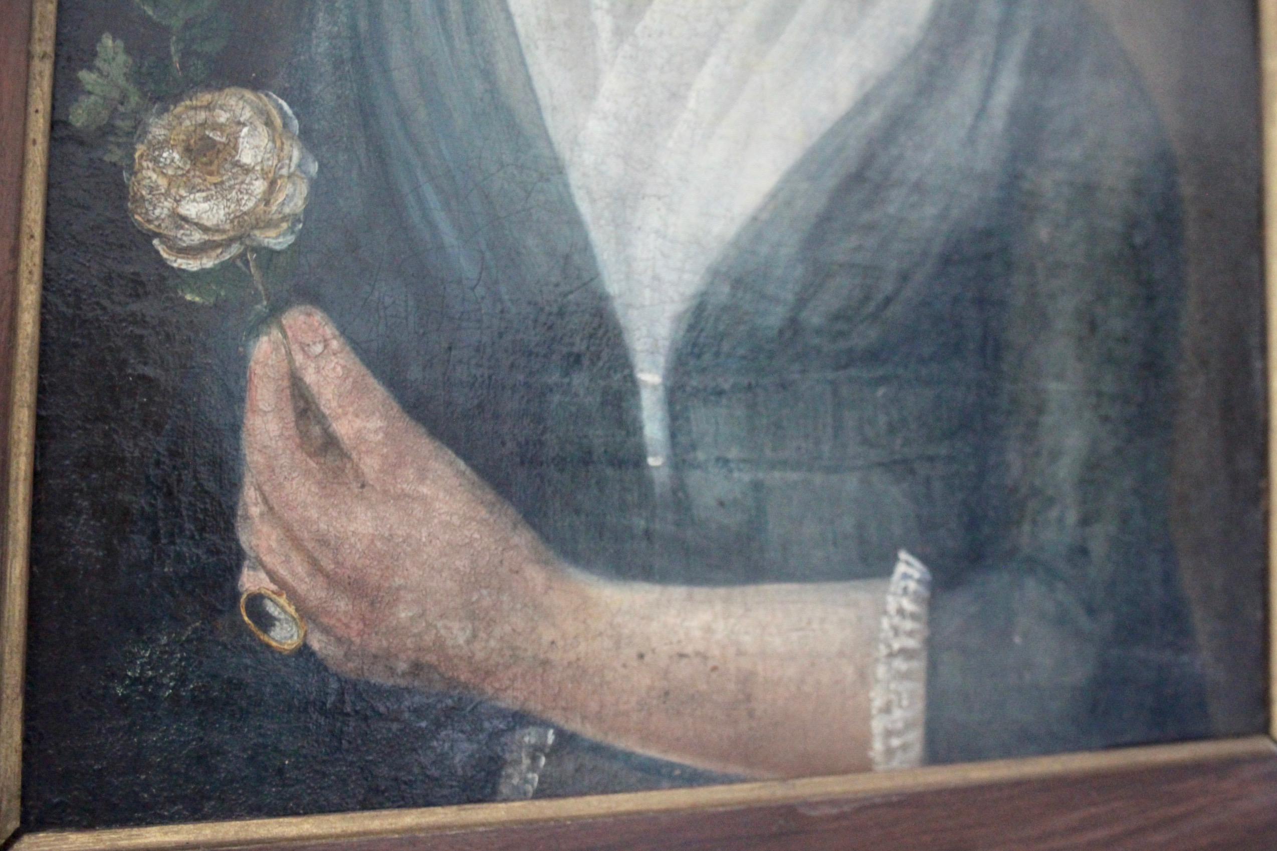 Gemälde einer Schweizer bäuerlichen Frau (19. Jahrhundert) im Angebot