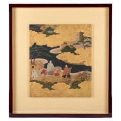 Pintura de una escena del Cuento de Genji, Tosa School
