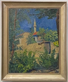 Painting of a Turkish Islamic Minaret, Early 20th Century