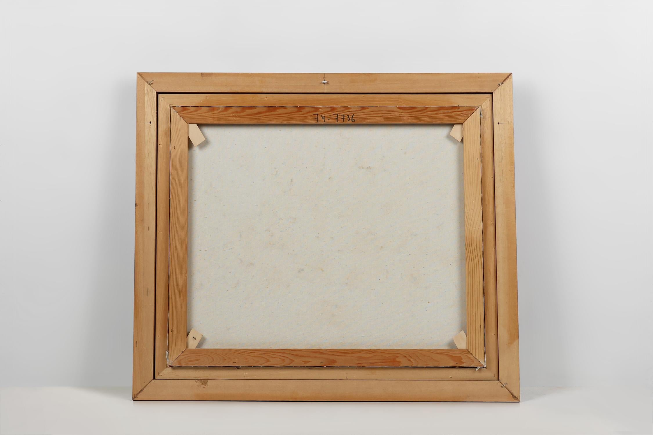 Quadro di un vaso con fiori del pittore belga Edmond Sanders (1898-1961) in vendita 2