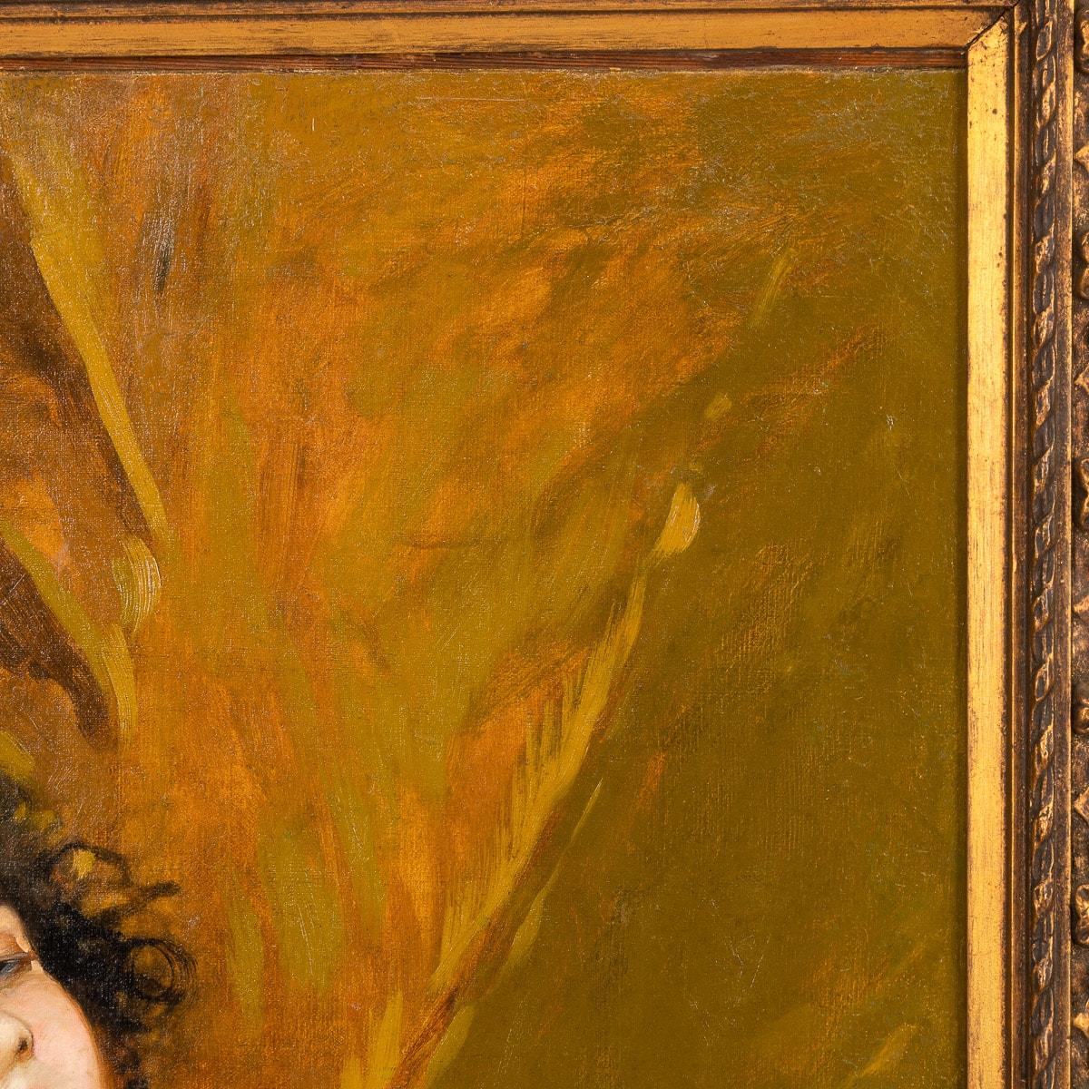 Gemälde einer jungen Dame, signiert Salvatore Postiglione, Italien, (1812-1881) im Angebot 2