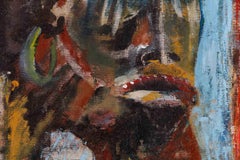 Painting of an African Mask by Yves Farbos.