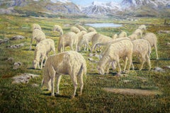 Painting of an Alpine Landscape
