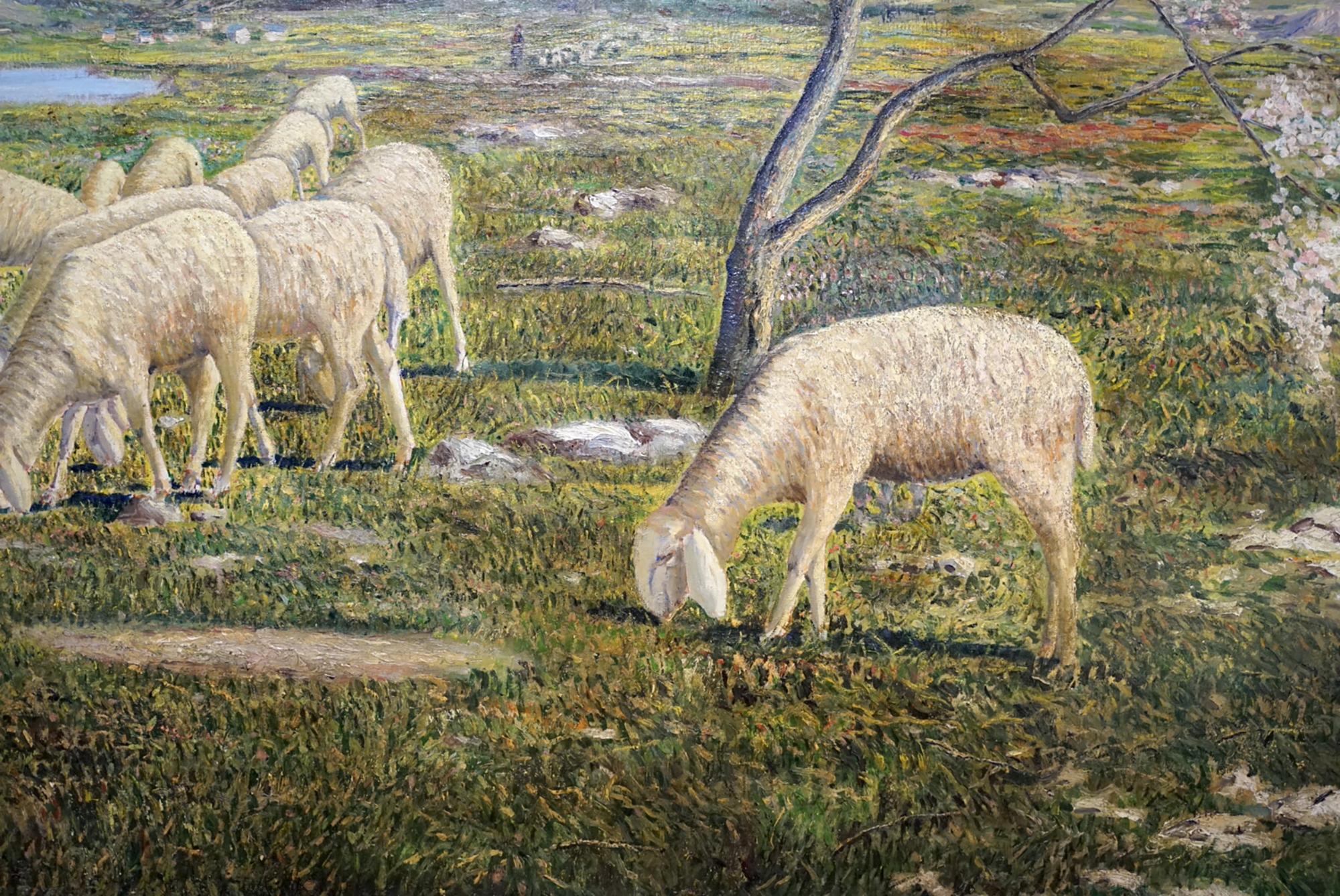 Gemälde einer Alpinlandschaft, Gemälde (Art nouveau) im Angebot