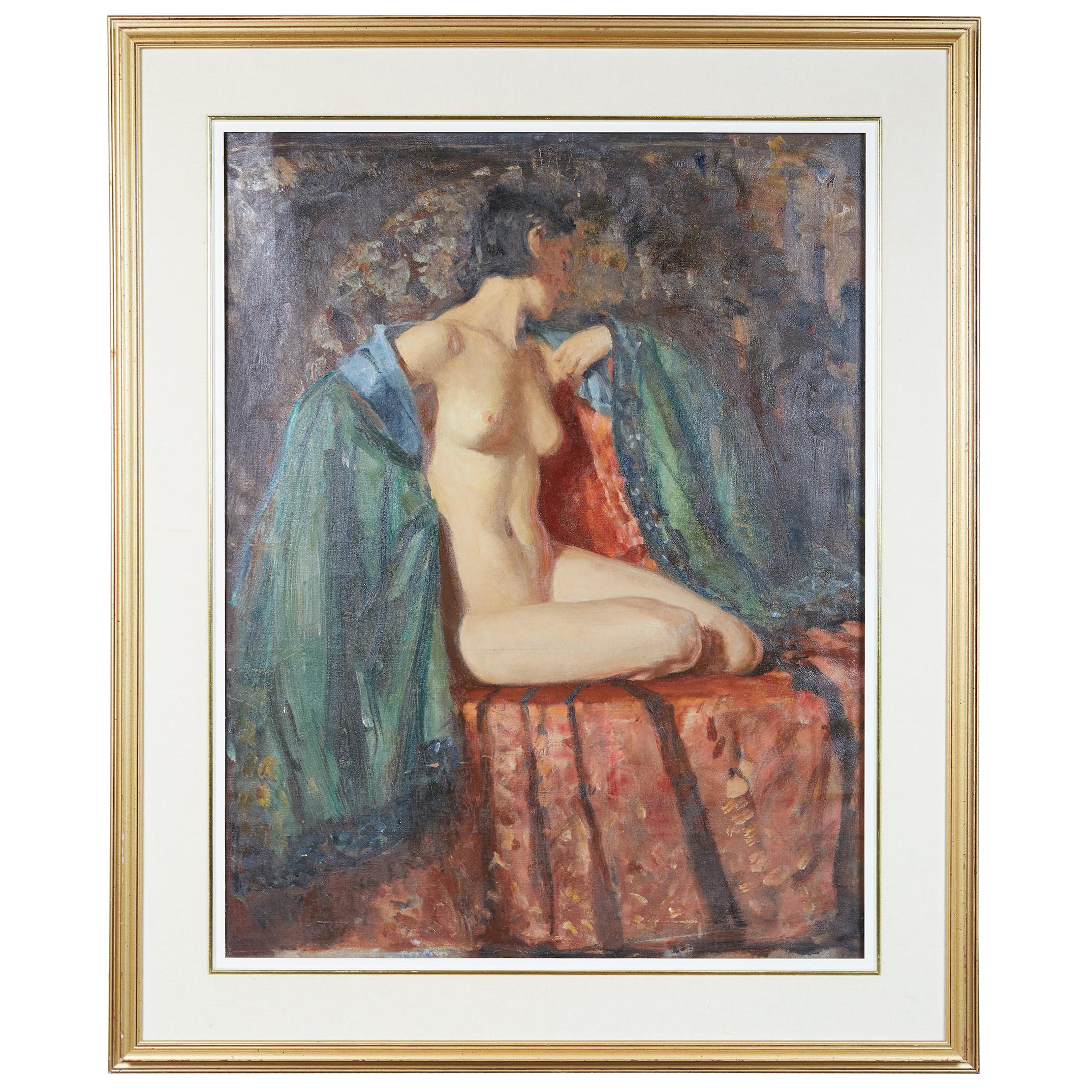 Painting of an Appeasing Nude by Adam Sherriff Scott For Sale