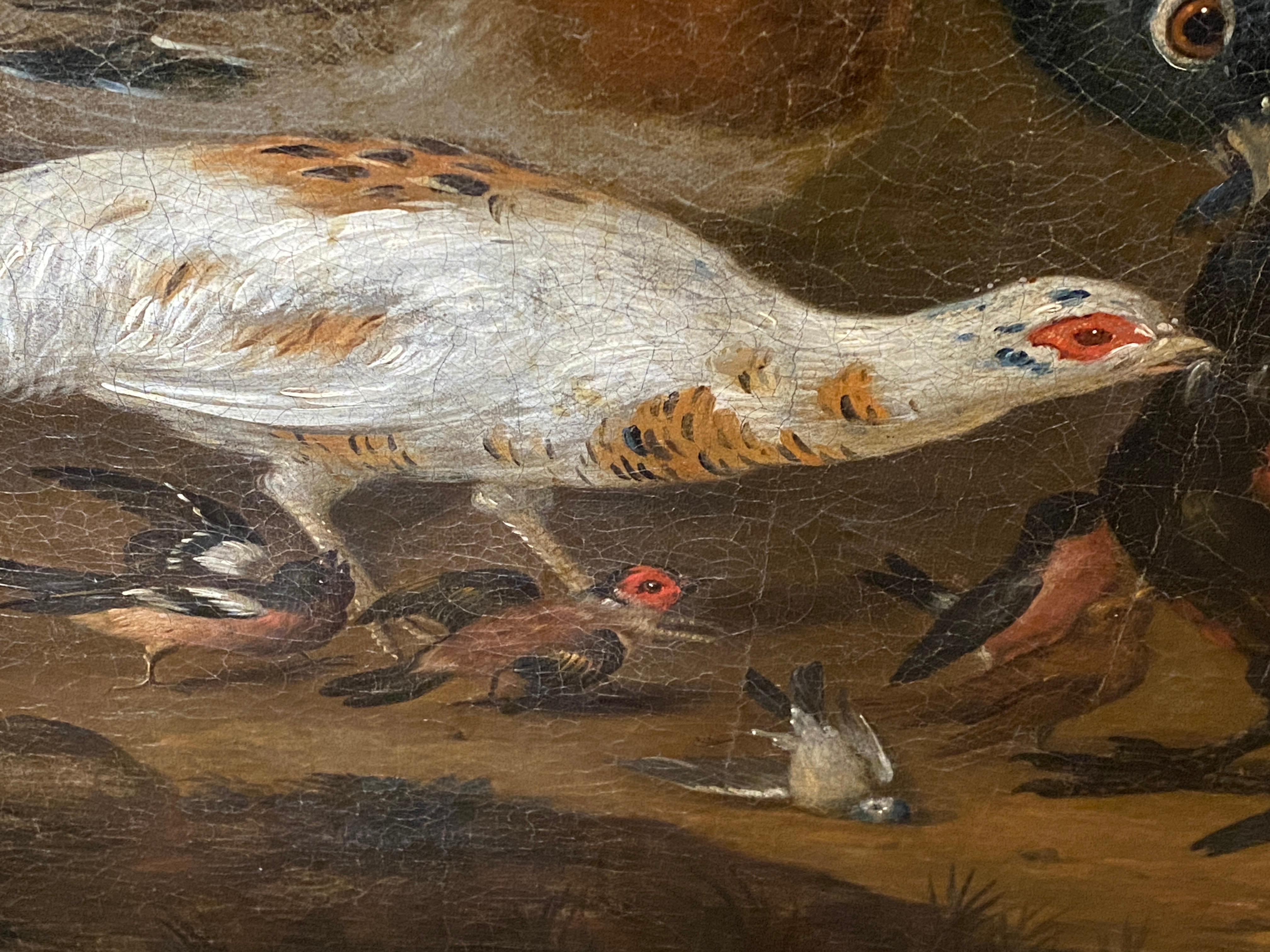 Painting of Birds, Attributed to Marmaduke Craddock For Sale 1