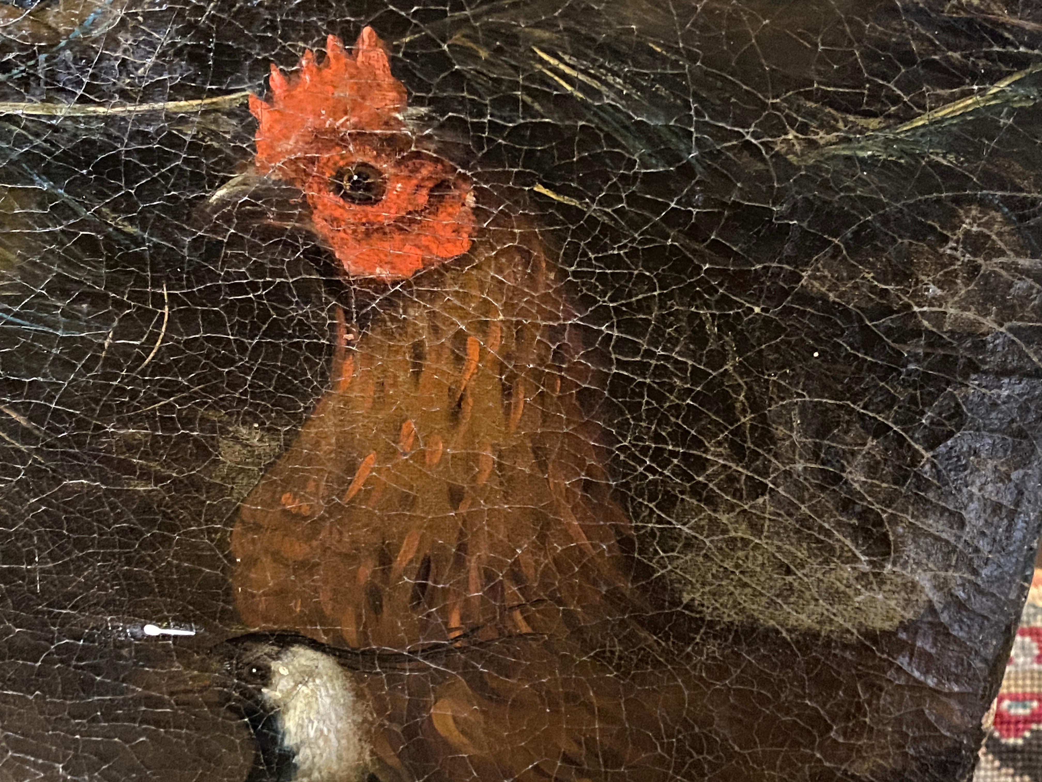 French Painting of Birds, Attributed to Marmaduke Craddock For Sale