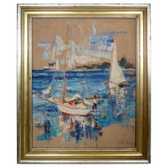 Painting of Boat Scene