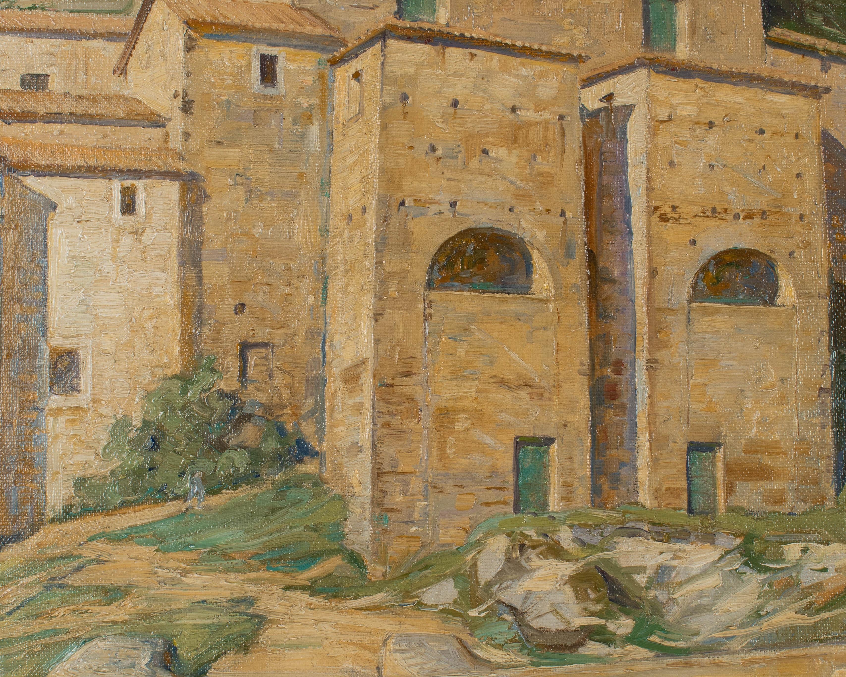 Pittura di Ponte sul fiume Aniene, Vicovaro Italia in vendita 1